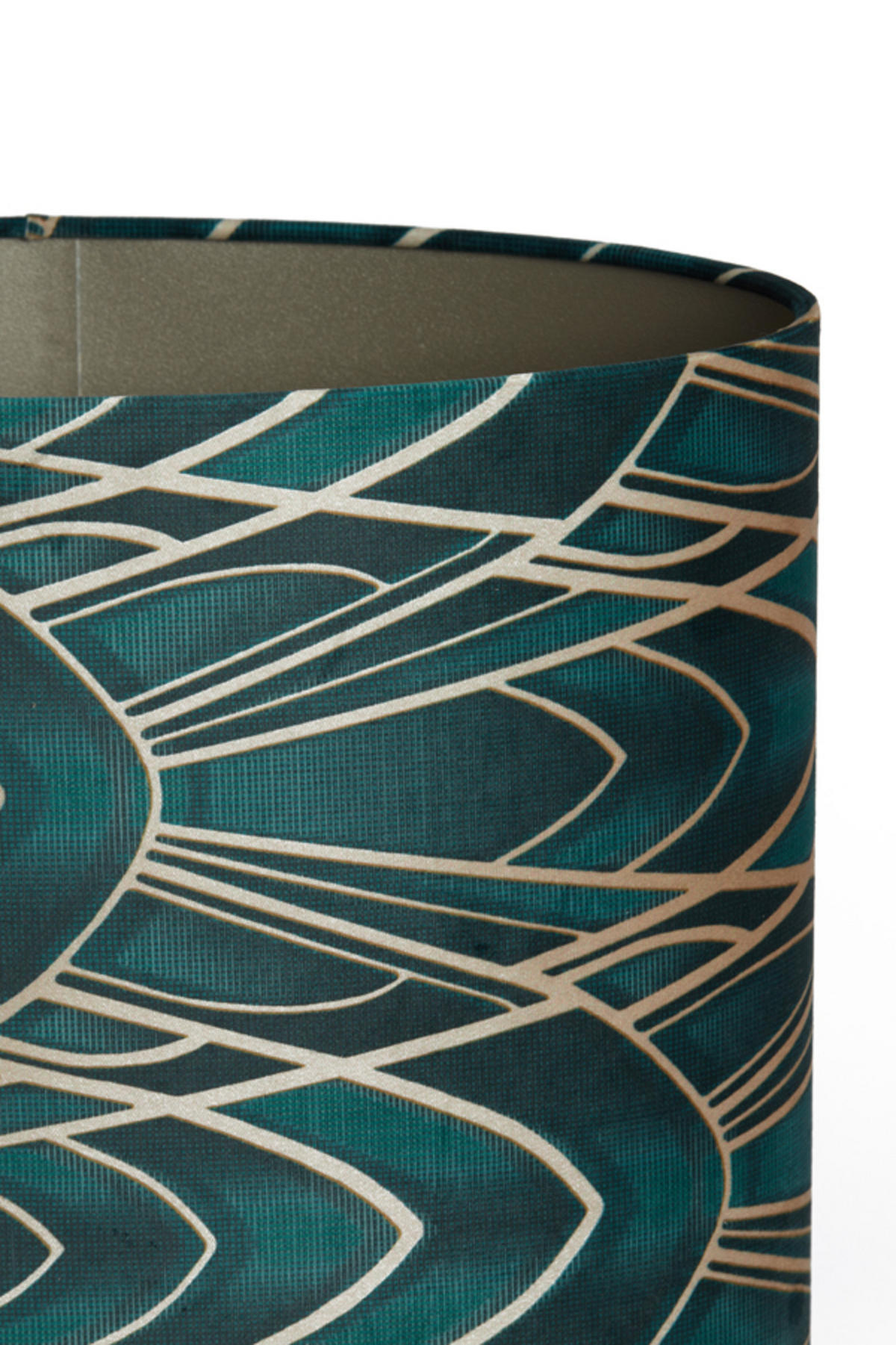 LAMPENSCHIRM Tiara Grün 38/17,5/28 cm - Grün, Textil (38/17.5/28cm) - Light & Living