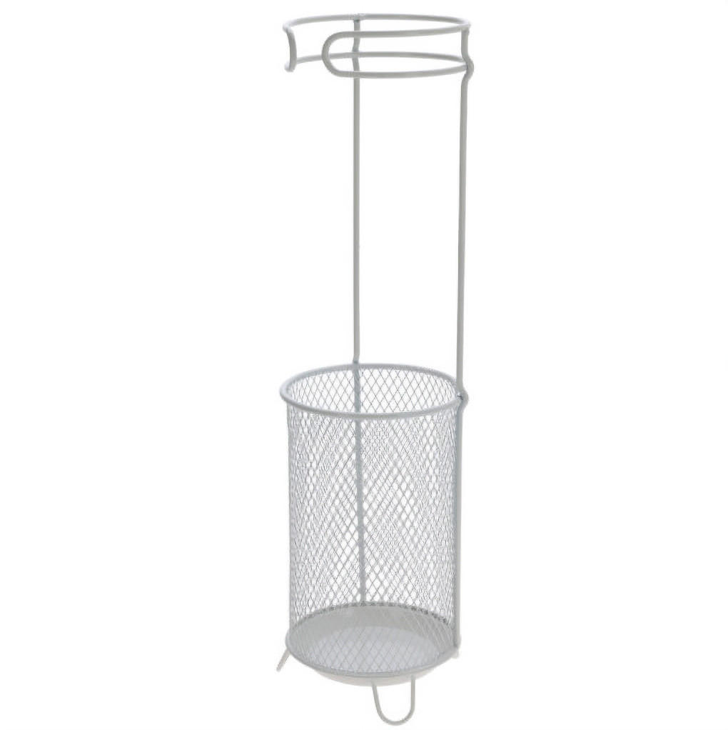 SCHIRMSTÄNDER aus Metall Zilo 18/18/50 cm - Weiß, Metall (18/50/18cm) - Home Styling Collection