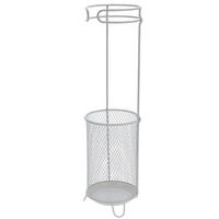 SCHIRMSTÄNDER aus Metall Zilo 18/18/50 cm - Weiß, Metall (18/50/18cm) - Home Styling Collection