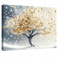 LEINWANDBILD Blumen Abstrakt Modern 100x70 - Multicolor, Holzwerkstoff (100/70cm) - Wallarena