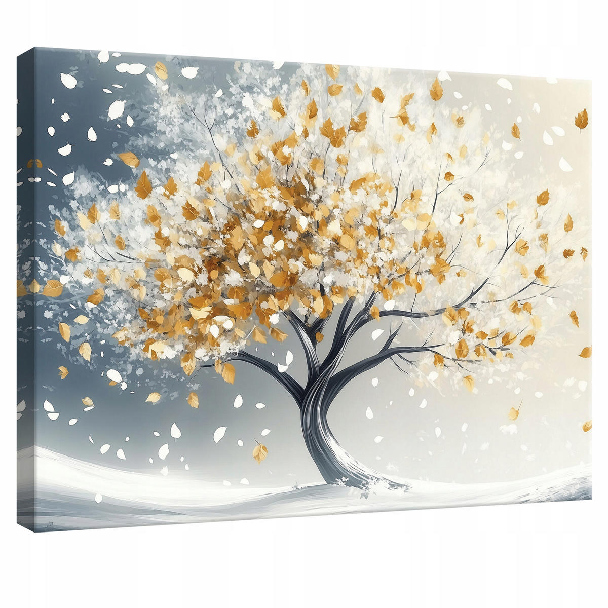 LEINWANDBILD Blumen Abstrakt Modern 100x70 - Multicolor, Holzwerkstoff (100/70cm) - Wallarena