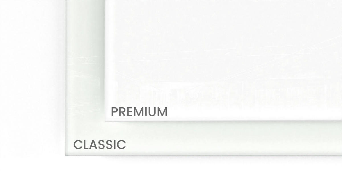 GLASBOARD - Premium SUPERWHITE 120x90cm - Weiß, Glas (120/90/2.5cm) - ALLboards