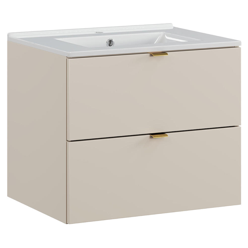 WASCHTISCH Durango-56 - Beige, Holzwerkstoff (61/52/46cm) - Lomado