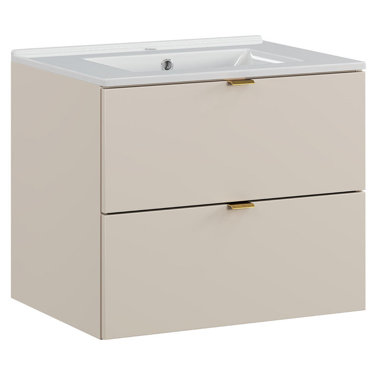 WASCHTISCH Durango-56 - Beige, Holzwerkstoff (61/52/46cm) - Lomado