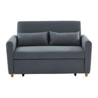 SCHLAFSOFA - 2 Personen - Stoff - Grau - - Grau, Textil (140/86/87cm) - Vente-Unique