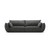 SOFA Kaelle aus Chenille-Stoff dunkelgrau 3 Sitzplätze - Dunkelgrau, Textil (100/85/208cm) - Micadoni