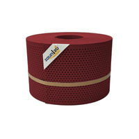 SICHTSCHUTZSTREIFEN PP Premium Gelocht 20 Prozent Streifen Bordeauxrot 50m - Bordeaux, Kunststoff (5000/19cm) - ZAUN|ZU
