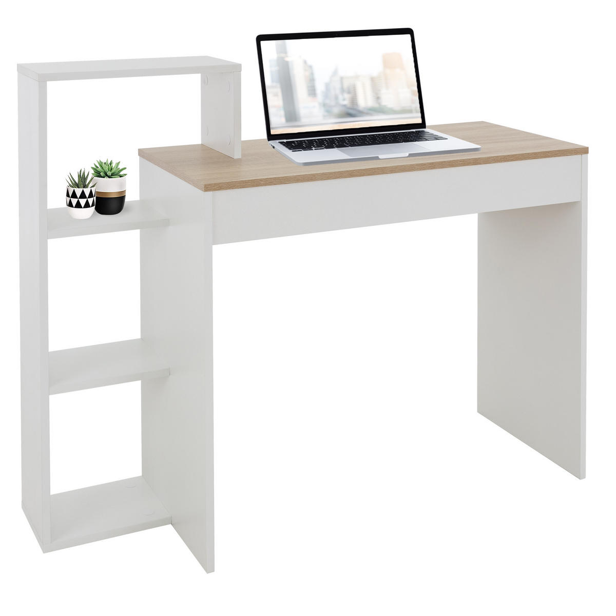SCHREIBTISCH - Braun, Holzwerkstoff (110/40/91cm) - ML-DESIGN