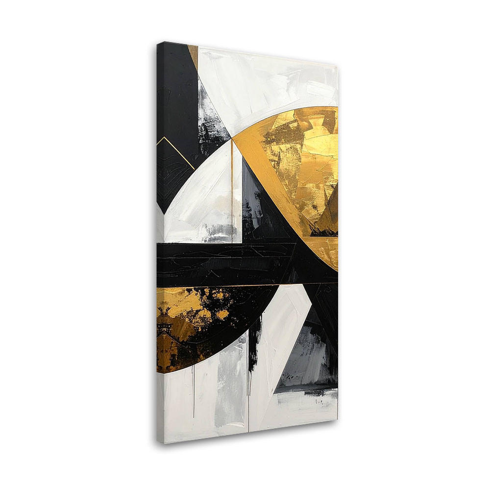 Feeby Leinwandbild Gold 60x120 cm
