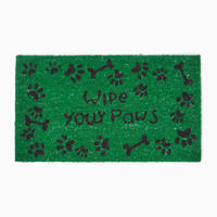 FUSSMATTE Wipe Your Paws, Kokosfaser 40/70 cm - Grün, Naturmaterialien (40/70cm) - Homescapes