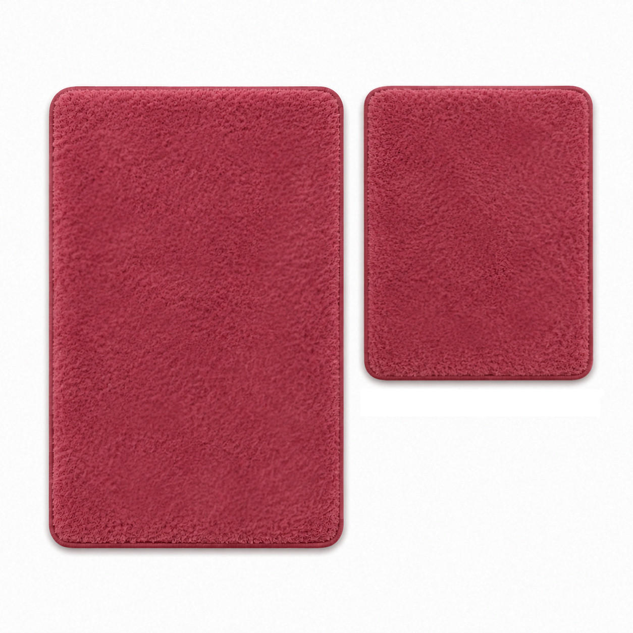BADEMATTE Set 2tlg UNI ROT - Rot, Textil (60/100cm) - ROLFNERS