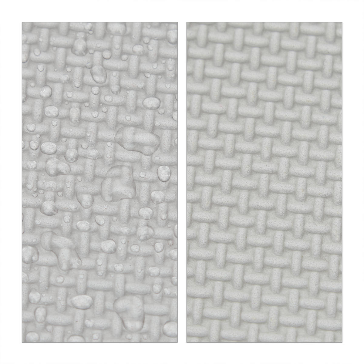 PUZZLEMATTE - Weiß/Grau, Kunststoff (31.5/31.5cm) - Relaxdays