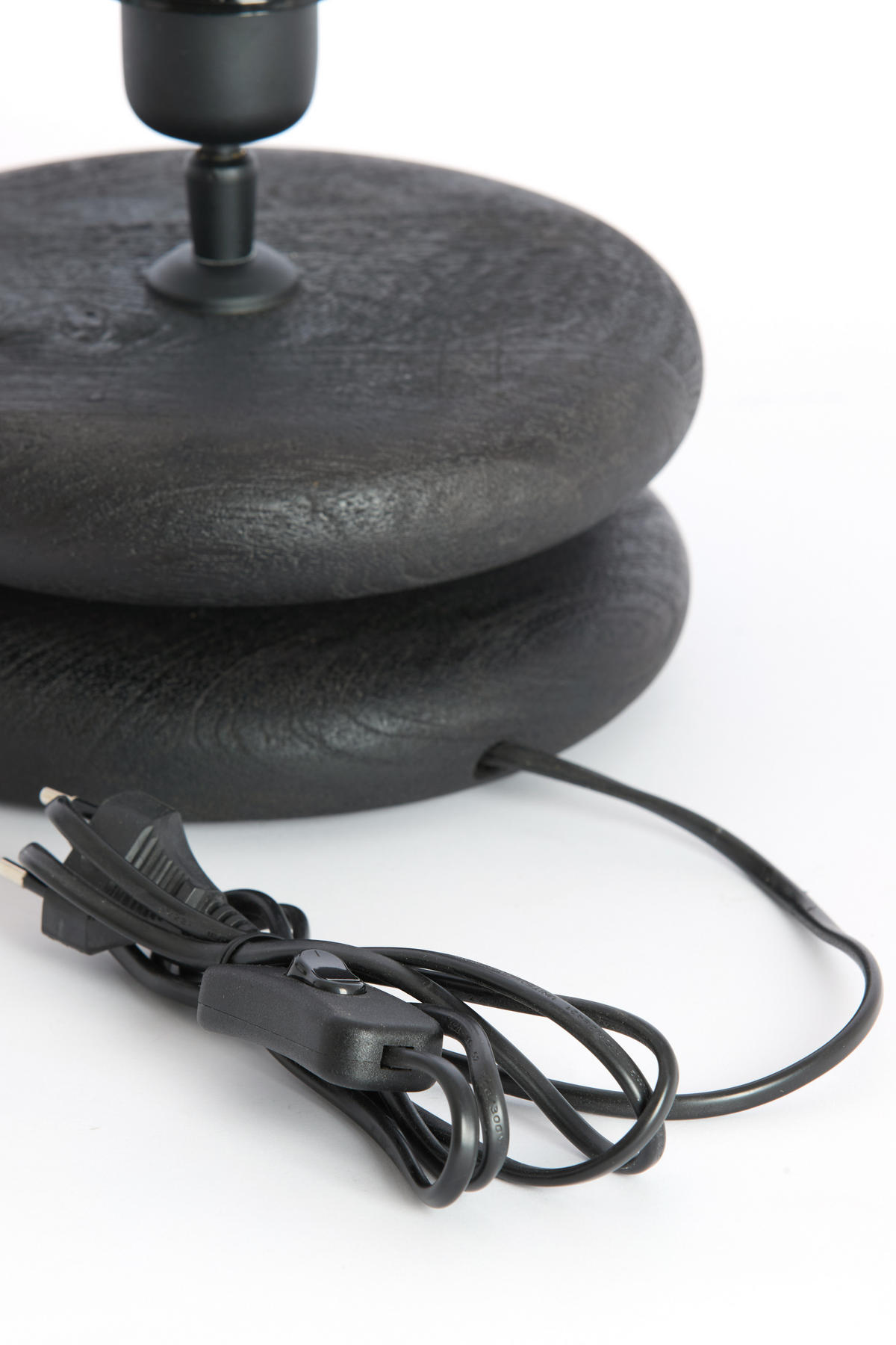 LAMPENSOCKEL Eboli Schwarz 20/20/9 cm - Schwarz, Holz (20/20/9cm) - Light & Living