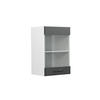 KÜCHENGLASSCHRANK R-Line Anthrazit Landhaus 40 cm - Dunkelgrau/Anthrazit, Holzwerkstoff (40/60/31cm) - Vicco