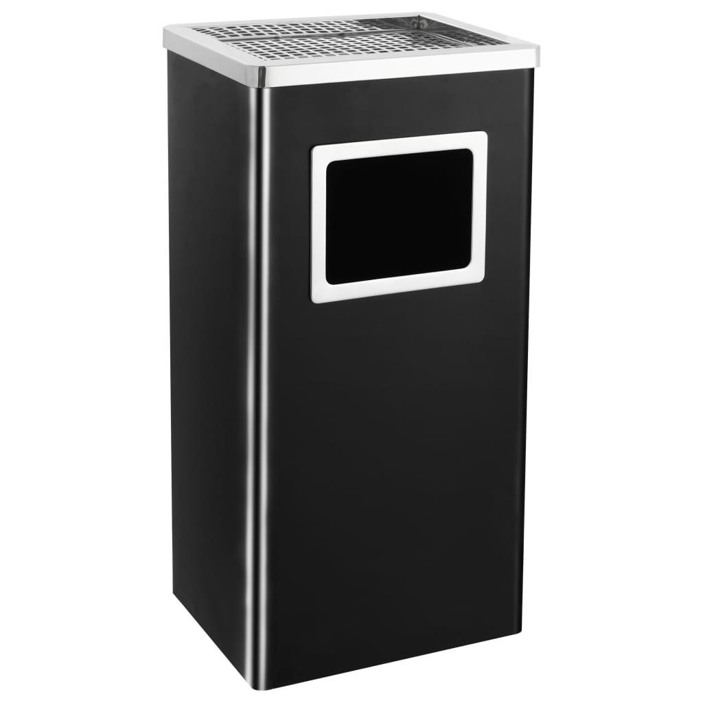 Deluke Standaschenbecher Schwarz 30x61x24 cm