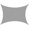 SONNENSEGEL SolVision HS9 300/400 cm rechteckig Grau HDPE - Grau, Kunststoff (400/300cm) - Sol Royal