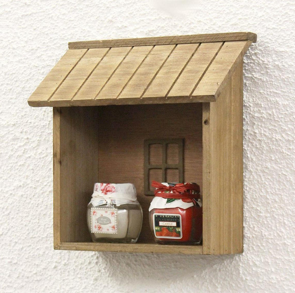 WANDREGAL Holz Braun 20/8/22 cm - Braun, Holz (20/22/8cm) - DanDiBo