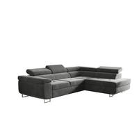 ECKSOFA mit Schlaffunktion und Bettkasten ATOM Grau Rechts - Grau, Holz/Textil (275/202cm) - Kaiser Möbel