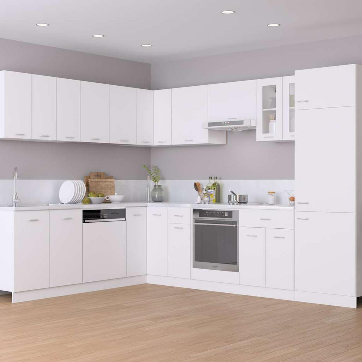 HÄNGESCHRANK Lyon Weiss 60/31/40 Cm Holzwerkstoff - Weiß, Holzwerkstoff (60/31/60cm) - vidaXL