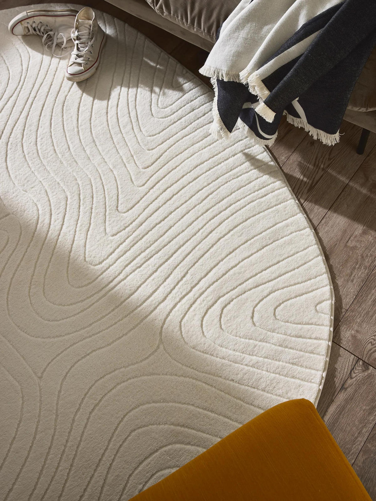 TEPPICH Pam waschbar Cream 200/270 cm - Creme, Kunststoff/Textil (200/270cm) - benuta