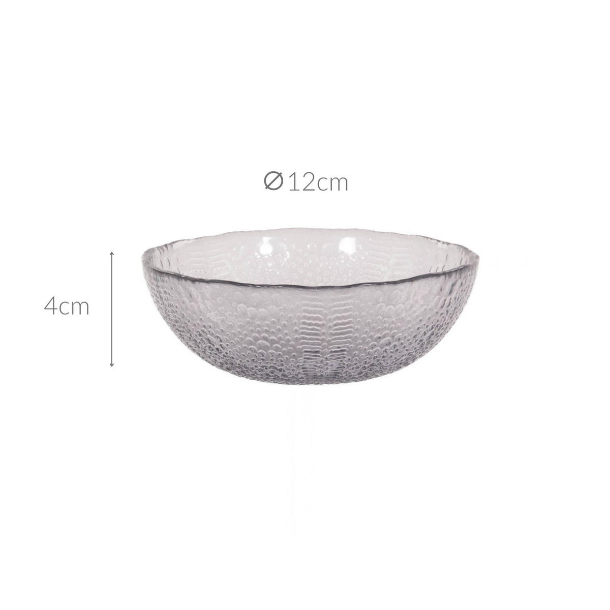 SCHALE Asr Glas - Grau, Glas (12cm) - Secret de Gourmet
