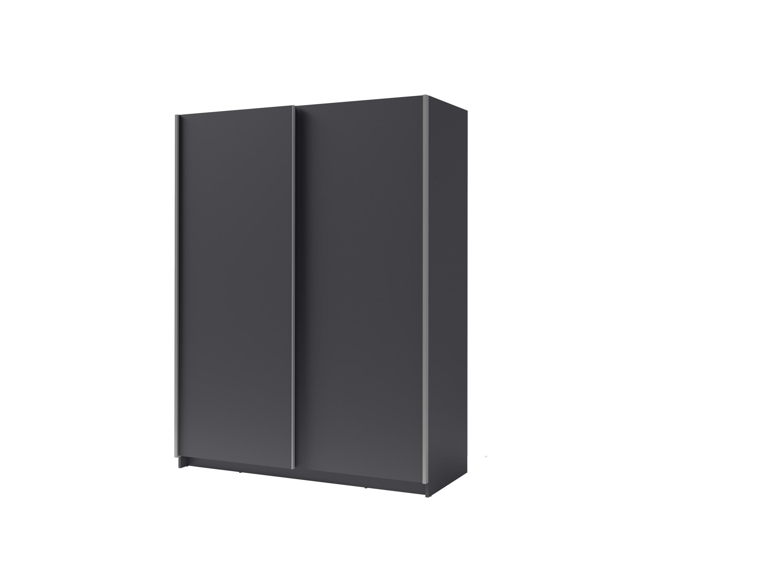 KLEIDERSCHRANK Graphit 151/199/62 - Graphitfarben, Holzwerkstoff (151/199/62cm) - RAUMHIRSCH FURNITURE