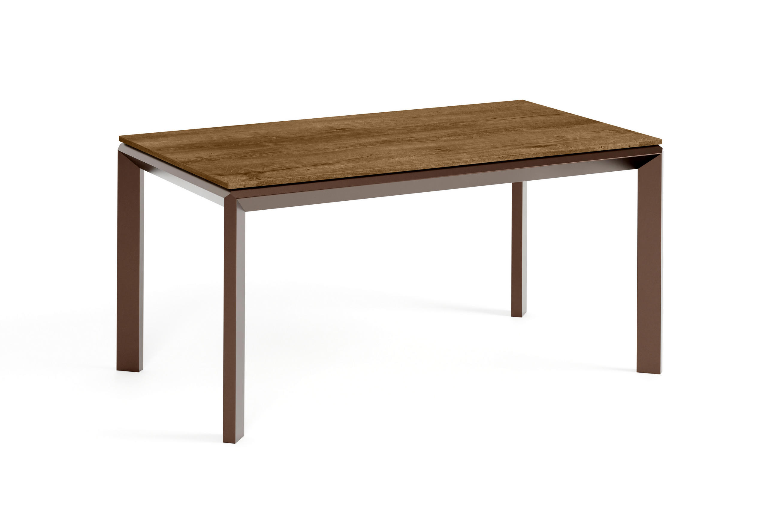 Meblini Esstisch Rost, Braun 160x76x90 cm