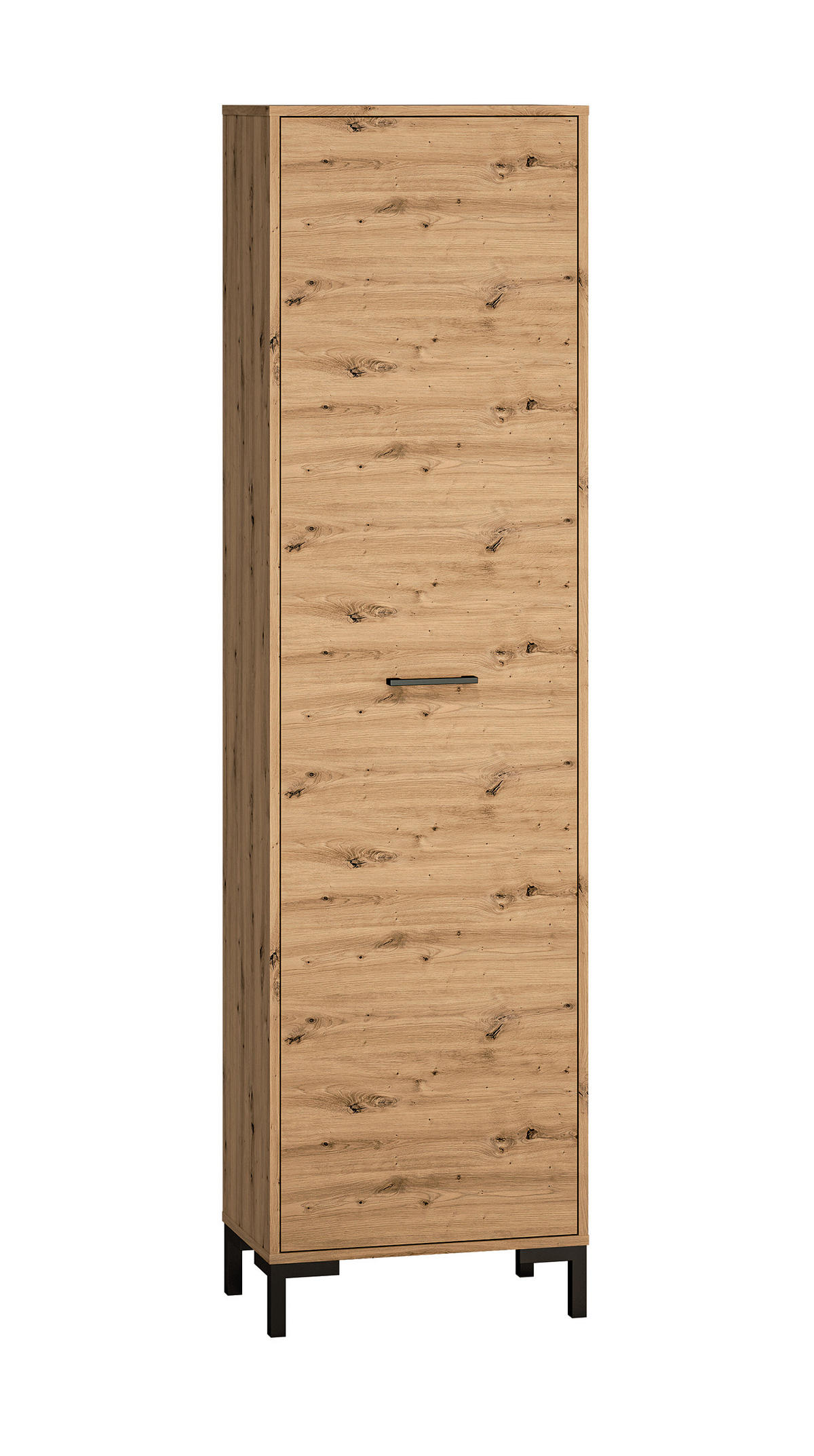 GARDEROBENSCHRANK Nevio Artisan Eiche 55 / 34 / 200cm - Eiche Artisan/Braun, Holz/Holzwerkstoff (55/200/34cm) - Feldmann-Wohnen