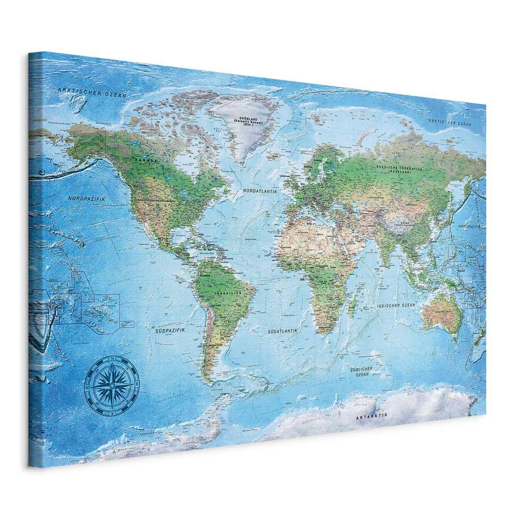 artgeist Pinnwandtafel Dunkelblau 90x60 cm