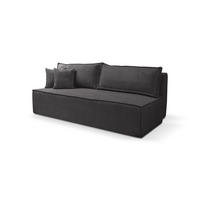 SCHLAFSOFA TIMO, Sofa mit Schlaffunktion und Bettkasten, Farbe: Dunkelgrau, Cordstoff - Dunkelgrau, Textil (200/80/93cm) - VENASI MÖBEL