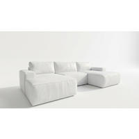 ECKSOFA EINAR 362 cm x 170 cm – Stoff: ECO CAYENCE Weiss 1111 Farbe: Weiß - Weiß, Textil (362/170cm) - A&J MöbelLand
