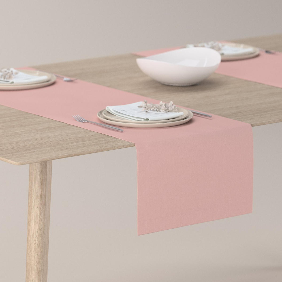 TISCHLÄUFER Loneta, rosa, 40x130 cm - Rosa, Textil (40/130cm) - Dekoria
