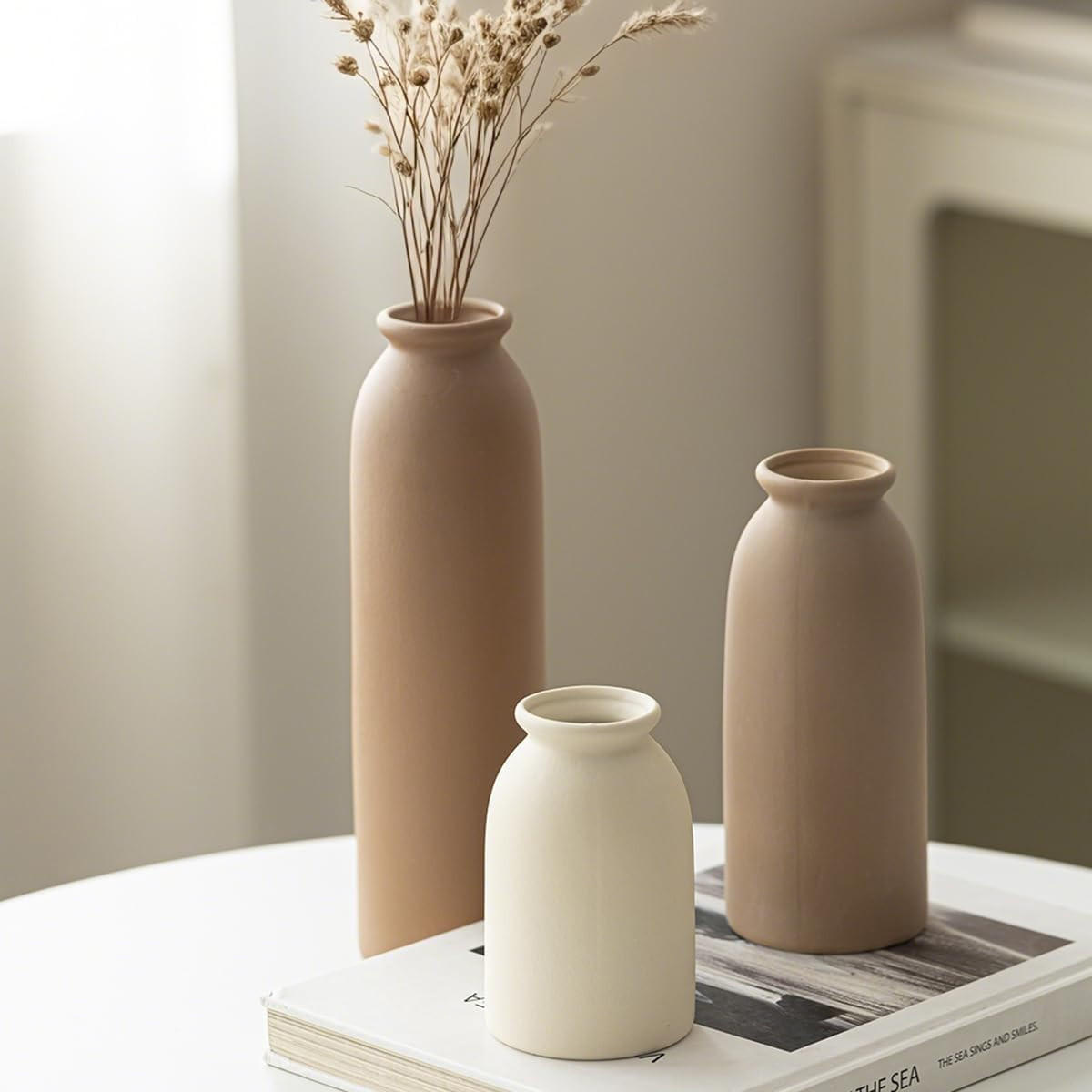 VASE Keramik - Weiß, Keramik (26.6cm) - LIBRATON