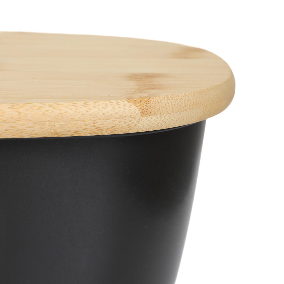BROTKASTEN Nores schwarz 37/22/14 cm - Schwarz, Metall (22/14/37cm) - Homla