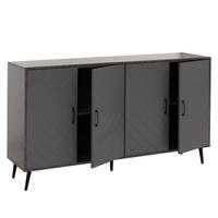 SIDEBOARD Grau - Grau, Holz (150/88/40cm) - Jamb
