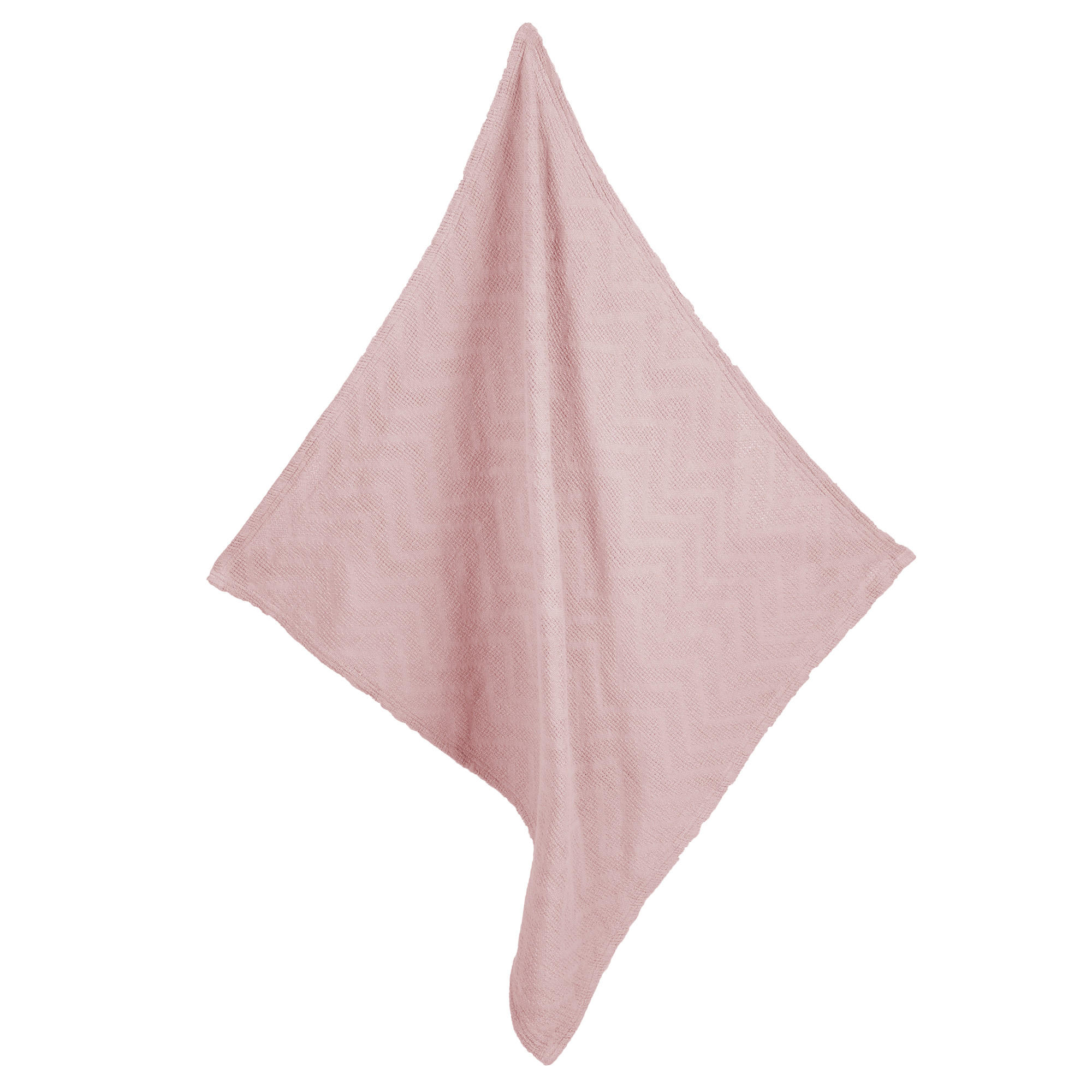 DECKE IN STRICKOPTIK 80 x 80 cm Lil Planet rosa - Altrosa, Textil (80/80cm) - Roba