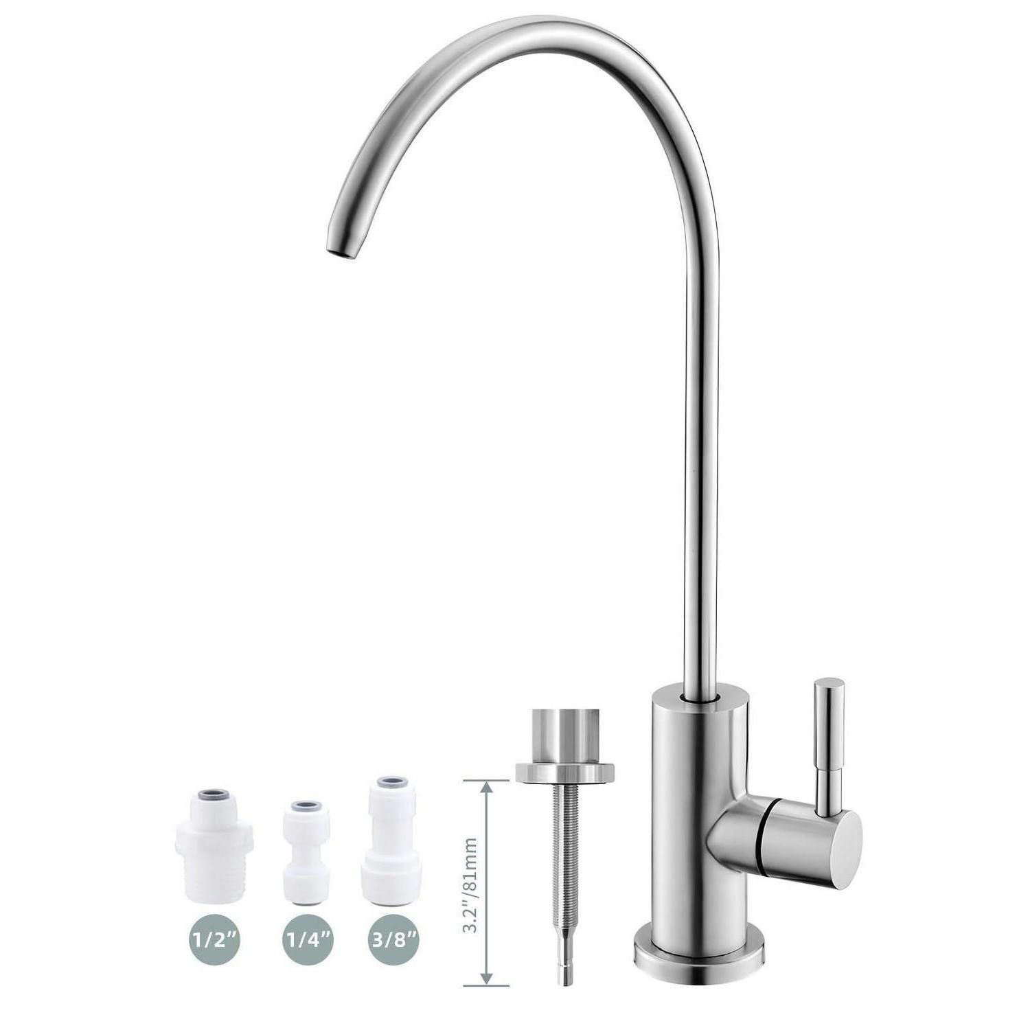 XXXLutz Trinkwasserhahn Silber 14.5x8.1x29 cm