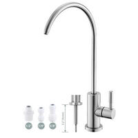 TRINKWASSERHAHN gebürstetes Nickel SUS304 Edelstahl - Silberfarben, Metall (14.5/8.1/29cm)