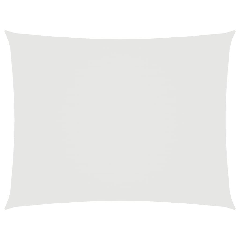 SONNENSEGEL Oxford-Gewebe Rechteckig 6x7 m Weiß - Weiß, Textil (700/600cm) - furnicato