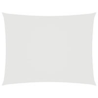 SONNENSEGEL Oxford-Gewebe Rechteckig 6x7 m Weiß - Weiß, Textil (700/600cm) - furnicato