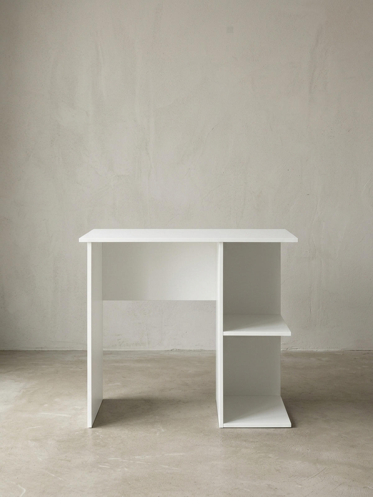 SCHREIBTISCH – großzügige Fläche, mit Aufbewahrung, Spanplatte, modern - Weiß, Holz (60/82/76cm) - KADIMA DESIGN