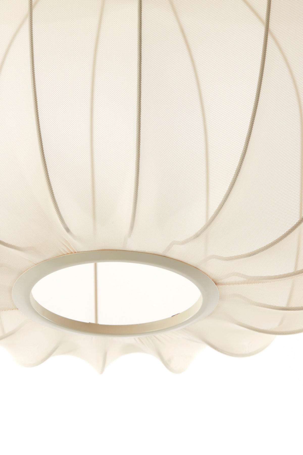 LAMPENSCHIRM Plumeria Braun Ø40/30 cm - Beige, Textil (40/40/30cm) - Light & Living