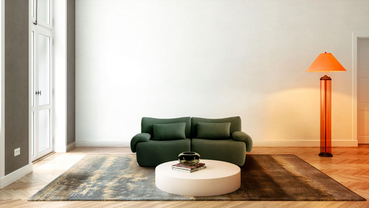 2-SITZER-SOFA Bouclé-Stoff Waldgrün - Waldgrün, Textil (194/73/95cm) - MILYsofa