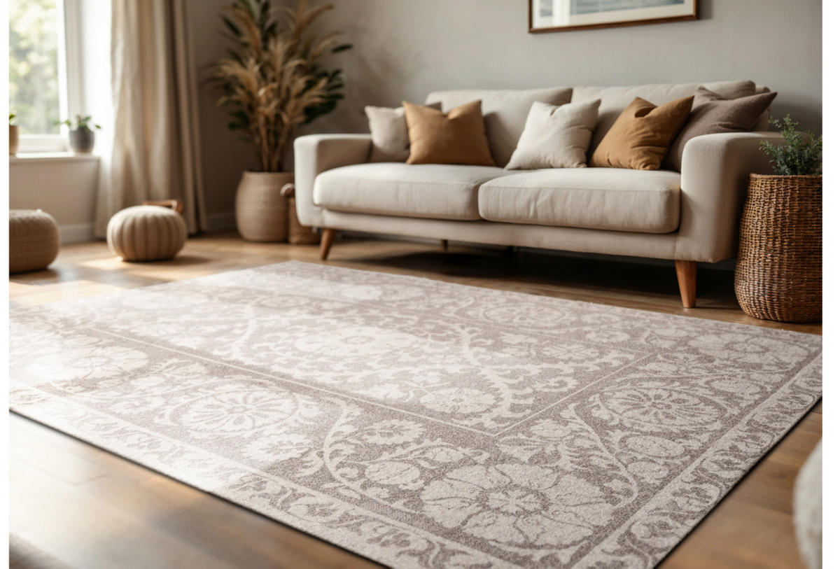 TEPPICH Flachgewebe Orient TABRY Grau 240 x 340 cm - Grau, Textil (240/340cm) - Novatrend