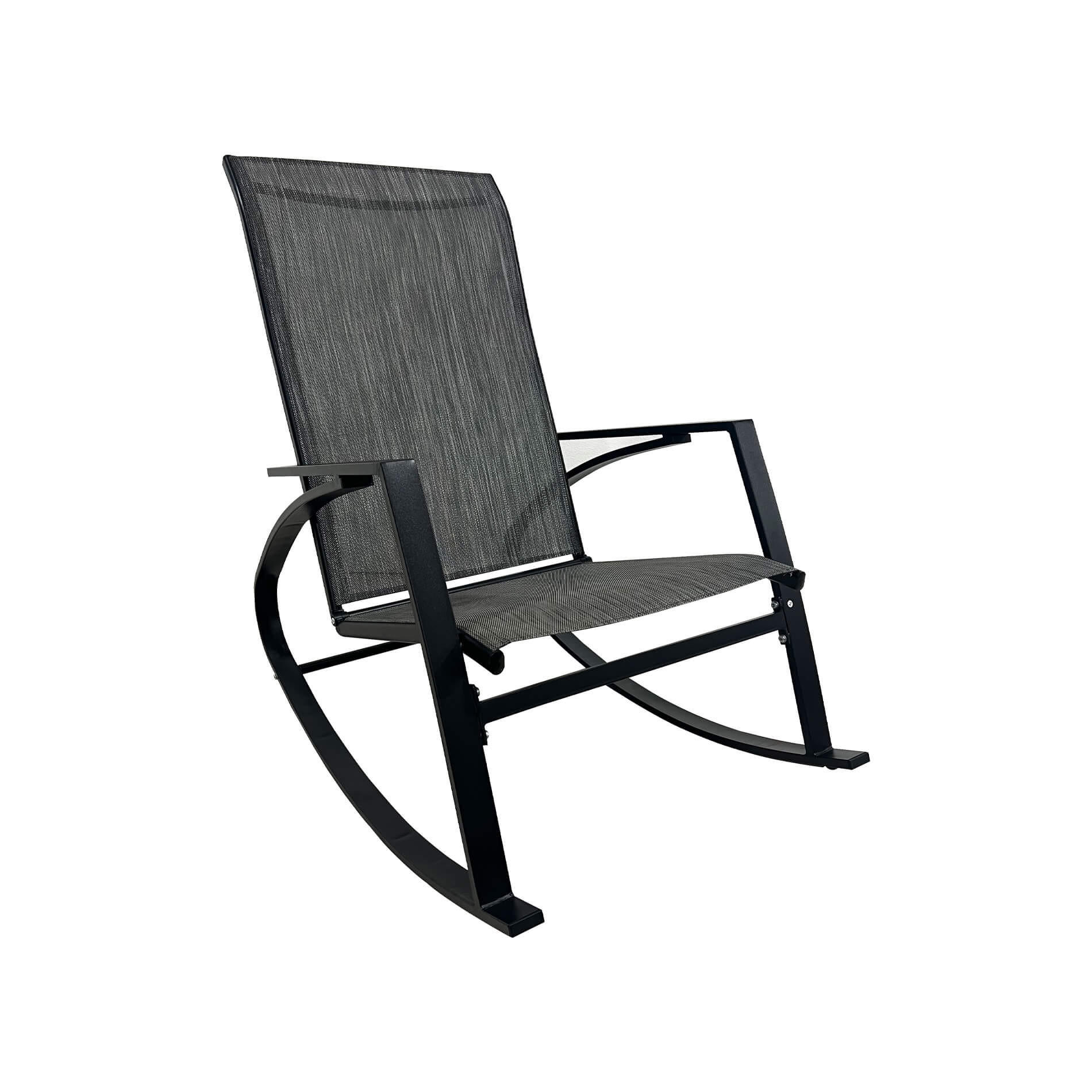 SCHAUKELLIEGE Dunkelgrau 104/60/94 cm - Dunkelgrau, Metall (104/94/60cm) - Mobili Rebecca