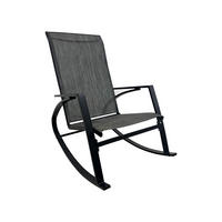 SCHAUKELLIEGE Dunkelgrau 104/60/94 cm - Dunkelgrau, Metall (104/94/60cm) - Mobili Rebecca