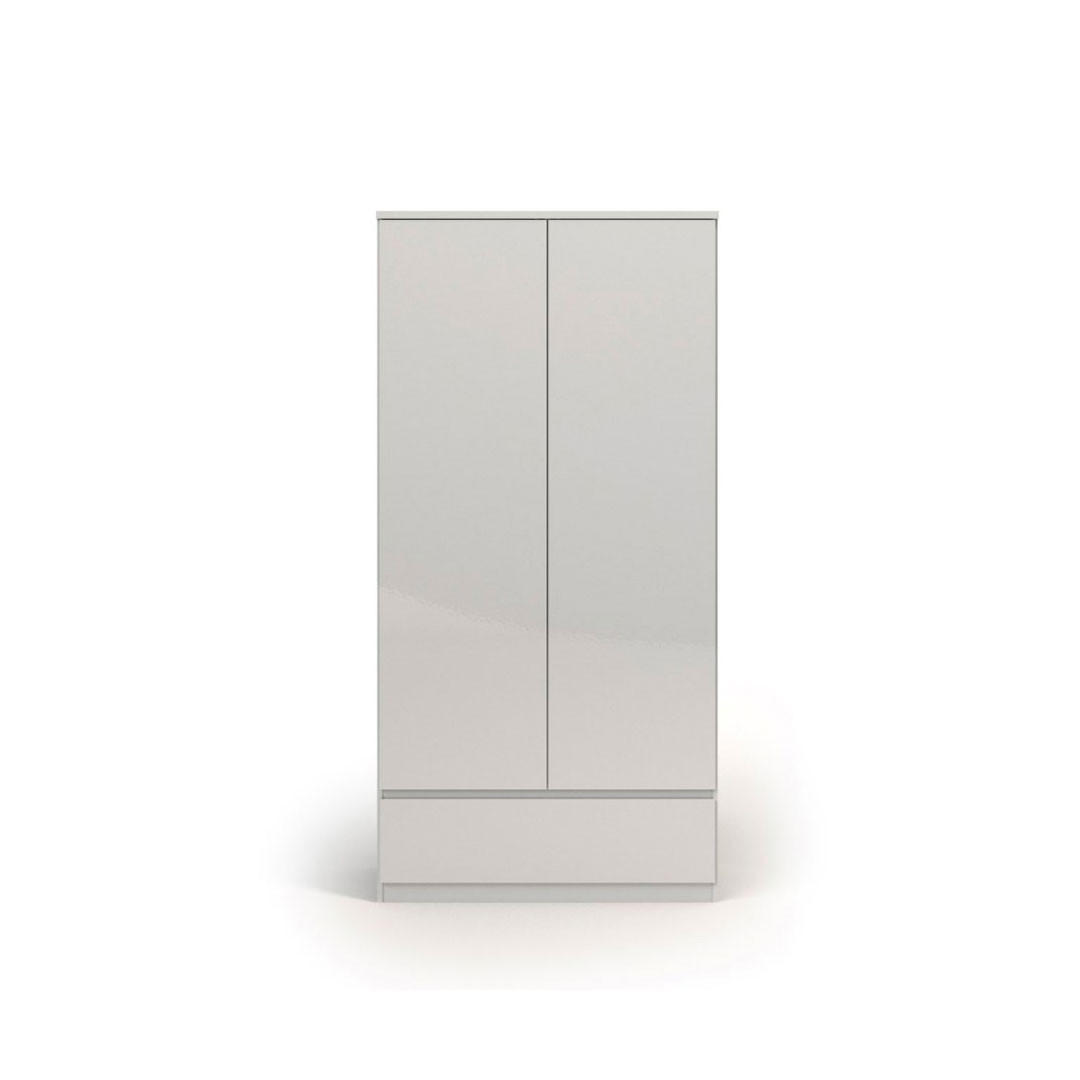 GARDEROBENSCHRANK weiß - Weiß, Holzwerkstoff (99/201/50cm) - ebuy24