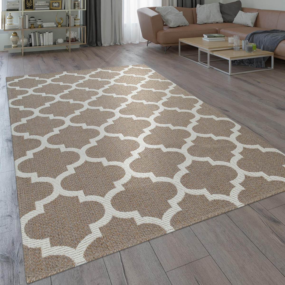 KURZFLORTEPPICH 80/150 cm Varadero 463 - Beige, Naturmaterialien (80/150cm) - Paco Home