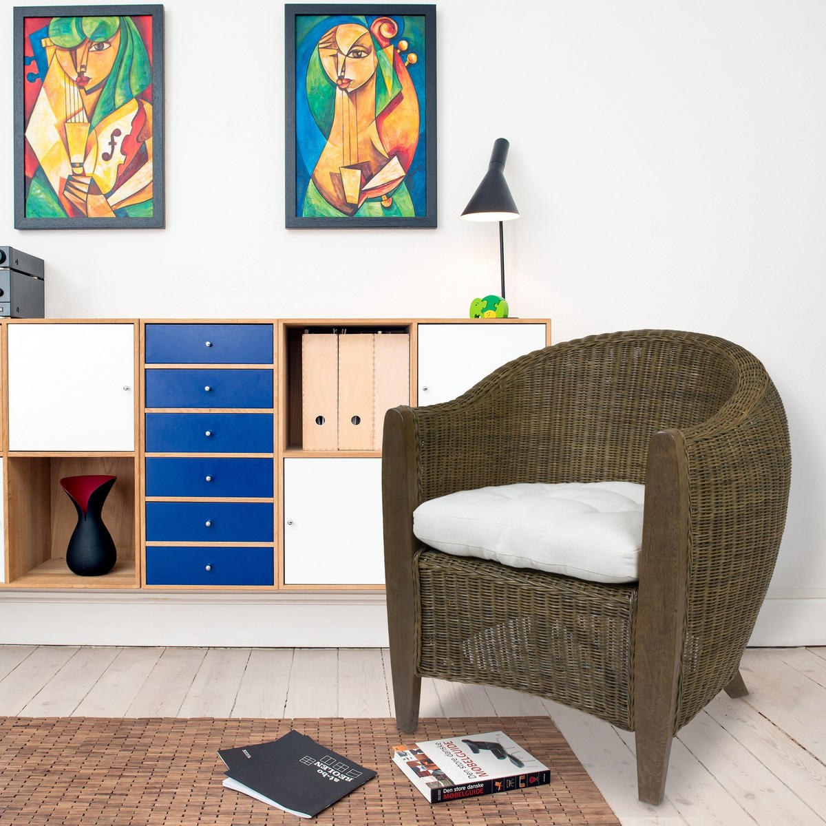 SESSEL Bari Rattansessel - Dunkelbraun, Holzwerkstoff (74/83/75cm) - Sedex