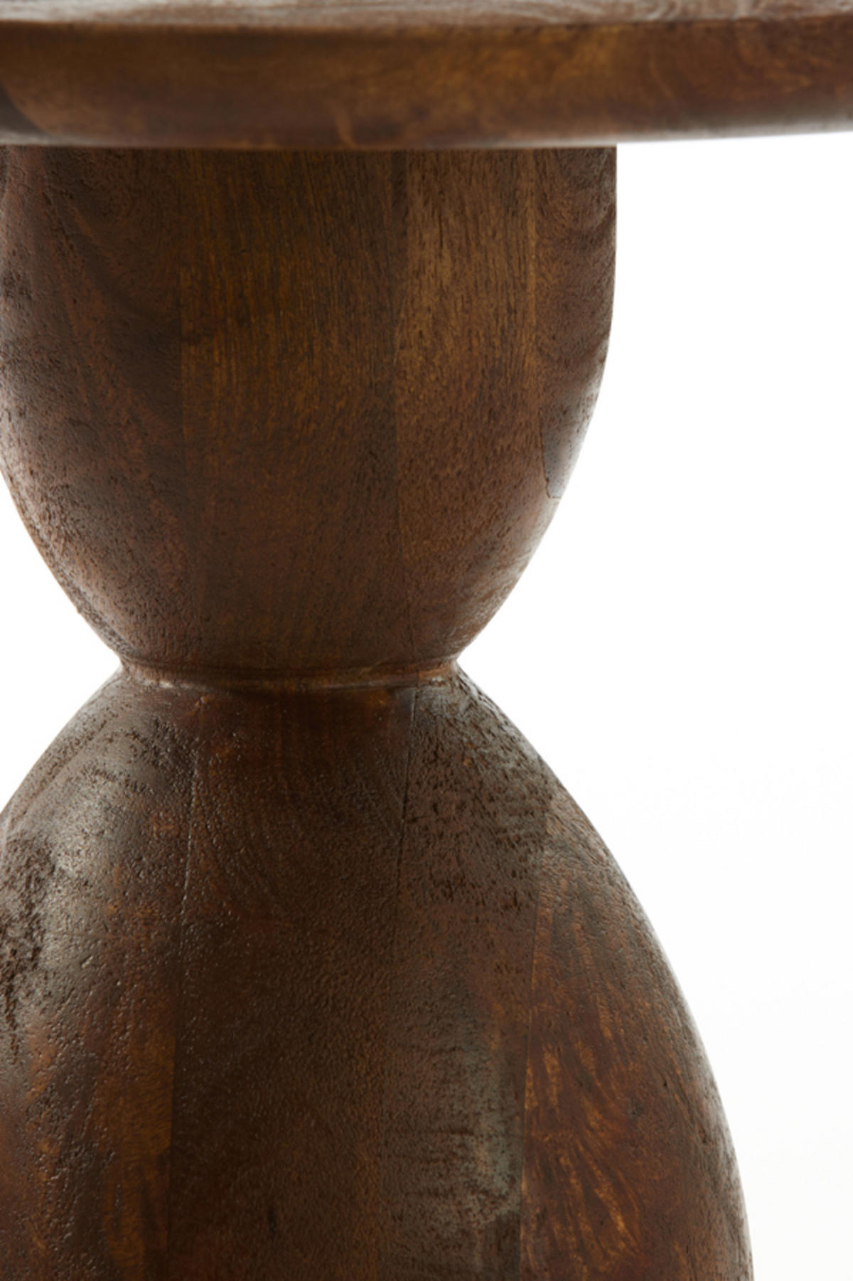 BEISTELLTISCH Torir Braun Ø40/50 cm - Dunkelbraun, Holz (40/40/50cm) - Light & Living